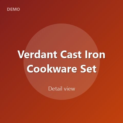 Verdant Cast Iron Cookware Set