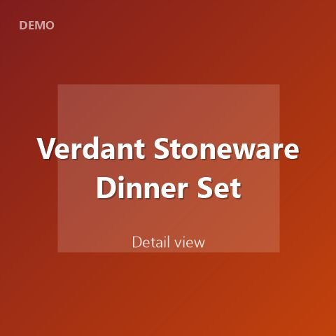 Verdant Stoneware Dinner Set