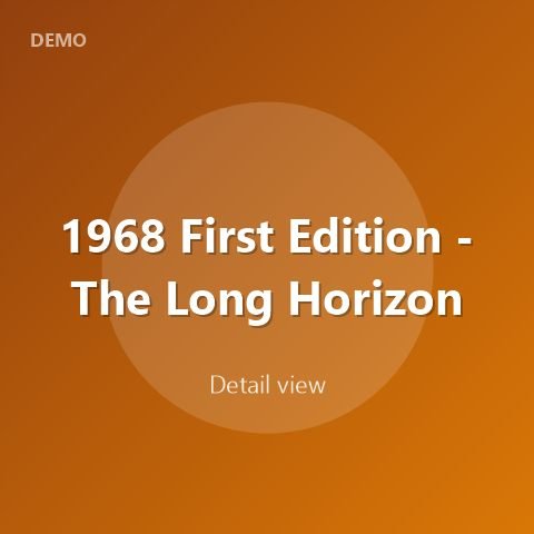 1968 First Edition - The Long Horizon